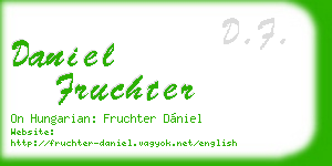 daniel fruchter business card